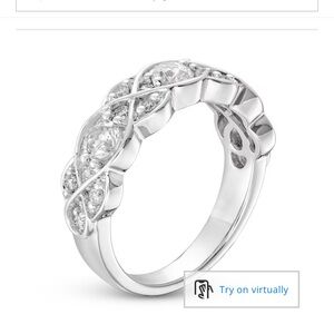 Kay Jewelry 14K White Gold Genuine 1Carat Diamond Ring Size 7!